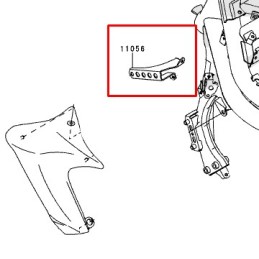 Support Ecope Gauche Kawasaki ER6n 650