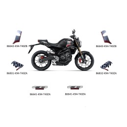 Kit Autocollants Honda CB150R 2019 NOIR MAT