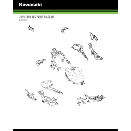 Ecope de radiateur Kawasaki Z650 (2017-2019) | Moto Shop 35