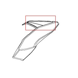 Pattern Cowling Upper Left Kawasaki Z650 Black 2019
