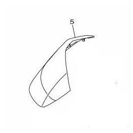 Cover Front Fender Right Yamaha Tricity 125