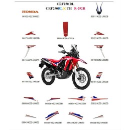 Full Set Marks Honda CRF 250L RALLY 2019