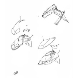 Garde boue intérieur avant gauche Yamaha Tricity 125