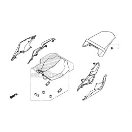 Couvre Arrière Gauche Honda CBR650R 2019 2020