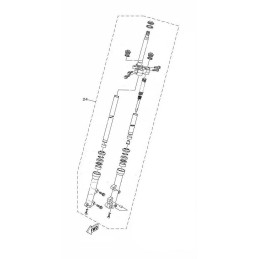 Set Front Fork Right Yamaha Tricity 125