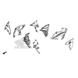 Carénage Avant Gauche Honda CB500X 2019 2020 2021