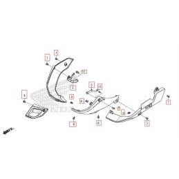 Set Fixing Covers Under Honda CB500X