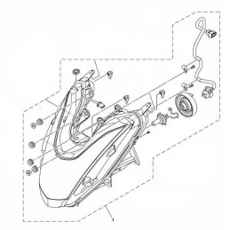 Headlight Yamaha Tricity 125