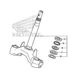 Stem Sub Assembly Steering Honda PCX 125/150 v3 2014 2015 2016 2017