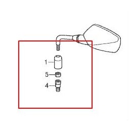 Mounting Set Mirror Honda CB500 & CB650