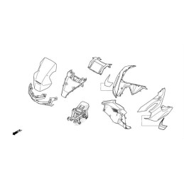 セイ 2017-2024 Honda CBR1000RR Right Crankcase Clutch Cover OEM