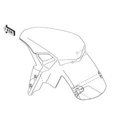 Garde Boue Avant Kawasaki Z900 2020 2021