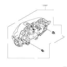 Headlight Kawasaki Z900 2020 2021 2022 2023 23001-0048