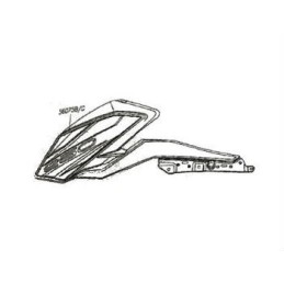 Autocollant Carénage Écope Gauche Kawasaki Z250