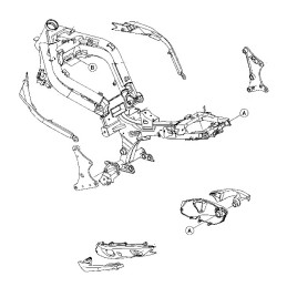 Frame parts Kawasaki Er6n 650