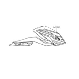 Autocollant Carénage Écope Droit Kawasaki Z400