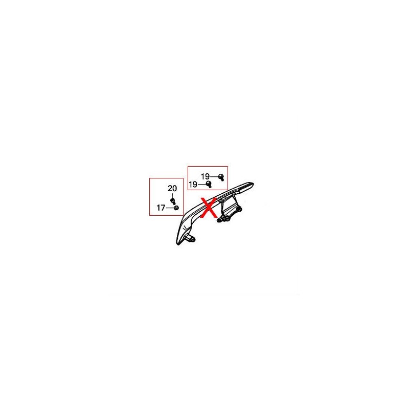Kit Fixation Poignée Passager Honda CB500X