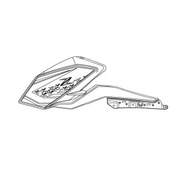 Autocollant Carénage Écope Gauche Kawasaki Z400