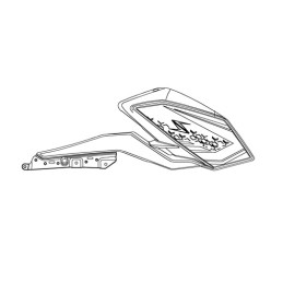 Pattern Shroud Right Kawasaki Z400 56075-7820