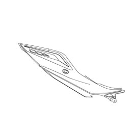 Right Pattern Tail Cover Kawasaki Z400 2020 56076-0556