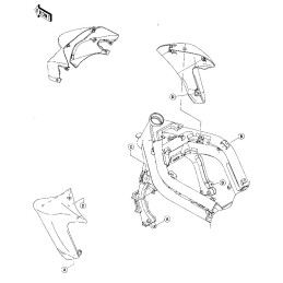 Front Shroud cover Kawasaki Er6n 650