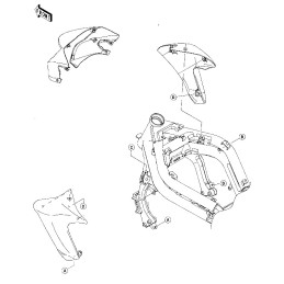 Ecope Flanc Avant Gauche Kawasaki ER6n 650