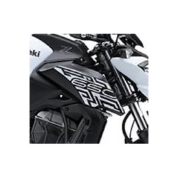 Autocollant Motif Ecope Droit Kawasaki Z650 Blanc 2019