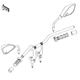 Handle Bar Parts Kawasaki Er6n 650