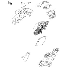 Front parts Kawasaki Er6n 650