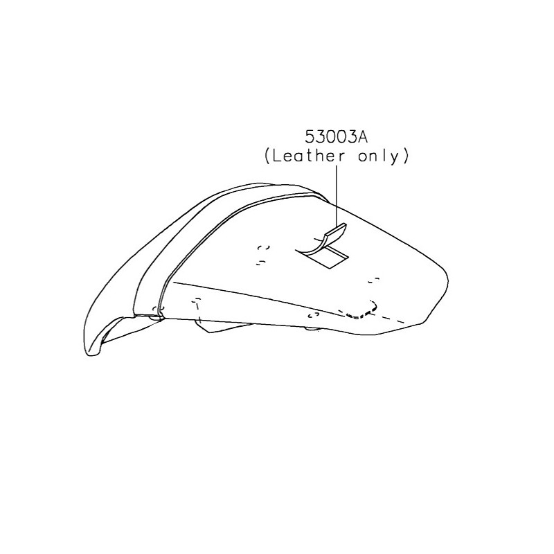 Leather Rear Seat Kawasaki Z650 2020 2021