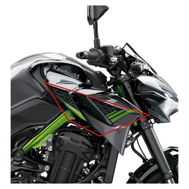 Stickers Motifs Carénage Reservoir Droit Kawasaki Z900 2020 2021