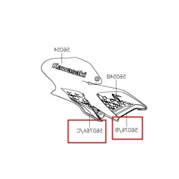 Set Patterns Cover Tank Right Kawasaki Z900 2020 2021