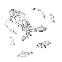 Frame fitting Kawasaki Ninja 650 Er6f