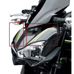 Set Patterns Cowling Upper Headlight Kawasaki Z900 Gray 2017 2018