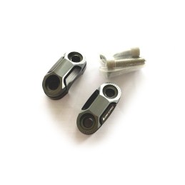 Bar Clamp Set Handle Gray 22.2mm Bikers Honda CB500F