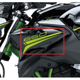 Kit Stickers Carénage Ecope Gauche Kawasaki Z650 Noir 2020