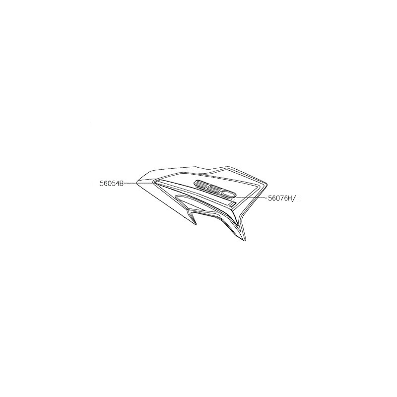 Écope De Carénage Droit Kawasaki Z 650 (2017-2019) - Pièce D'occasion
