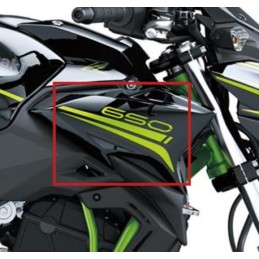 Kit Stickers Carénage Ecope Droit Kawasaki Z650 Noir 2020