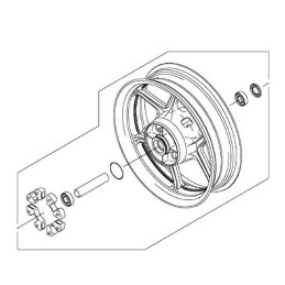Rear Wheel Kawasaki Versys 650 2015/2021
