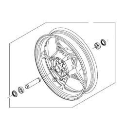 Front Wheel Kawasaki Z900 41073-0713-QT