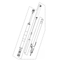 Fourche Avant Gauche Yamaha MT-03 2020 2021