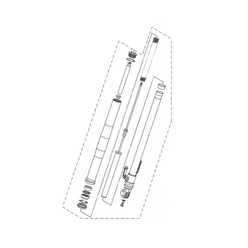 Front Fork Left Yamaha MT-03 2020 2021