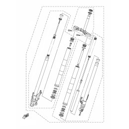 Front Fork Left Yamaha MT-03 2020 2021