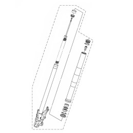 Front Fork Right Yamaha MT-03 2020 2021