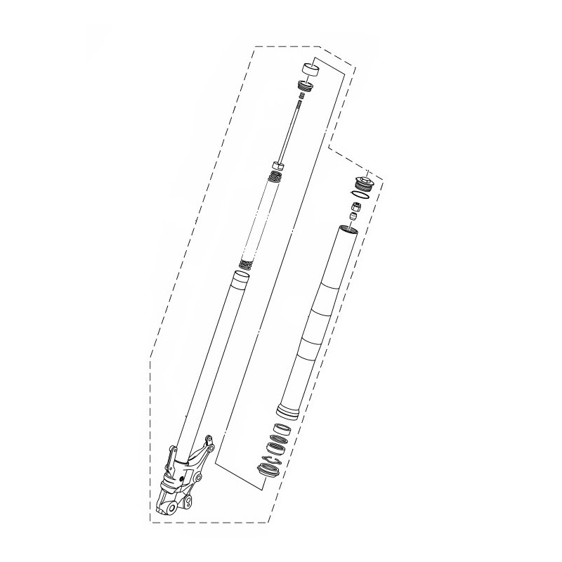 Fourche Avant Droit Yamaha MT-03 2020 2021