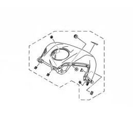 Couvre Reservoir Central Yamaha MT-03 2020 2021