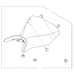 Single Seat Driver Yamaha MT-03 2020 2021