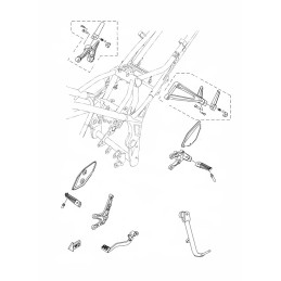 Rear Footrest Right Yamaha MT-03 / MT-25