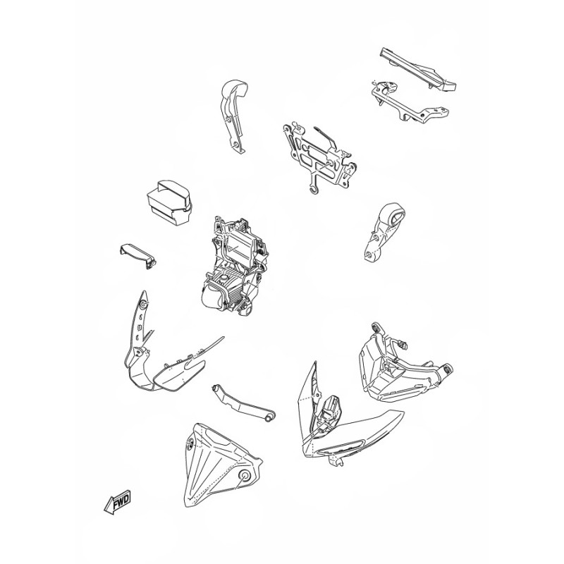 Windshield Yamaha MT03 2020 2021 2022 B9TH436900P1