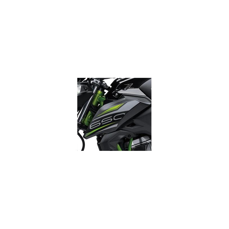 Autocollant Motif Ecope Gauche Kawasaki Z650 Noir 2019